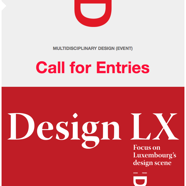 Call for entries until 6th March 2017 : Design LX - Design Portfolio Night