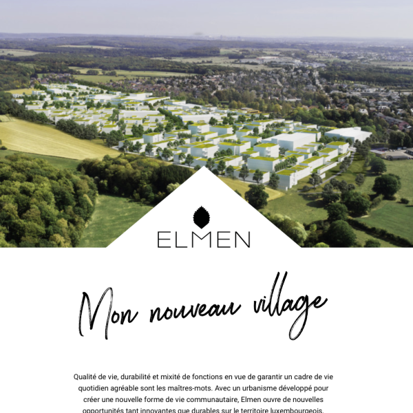 Le village réinventé : ELMEN lance son propre site internet www.elmen.lu