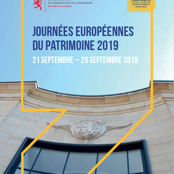 Du 21 au 29 septembre 2019 : Journées européennes du patrimoine 