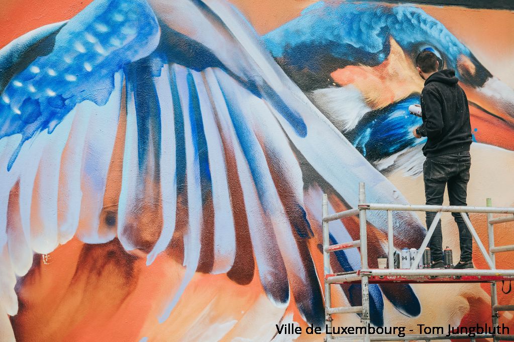 « Le Mur Luxembourg »: Une fresque murale réalisée par Daniel Mac Lloyd