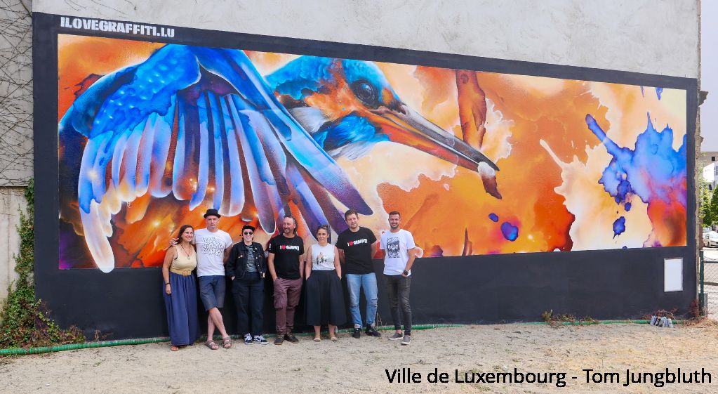 « Le Mur Luxembourg »: Une fresque murale réalisée par Daniel Mac Lloyd
