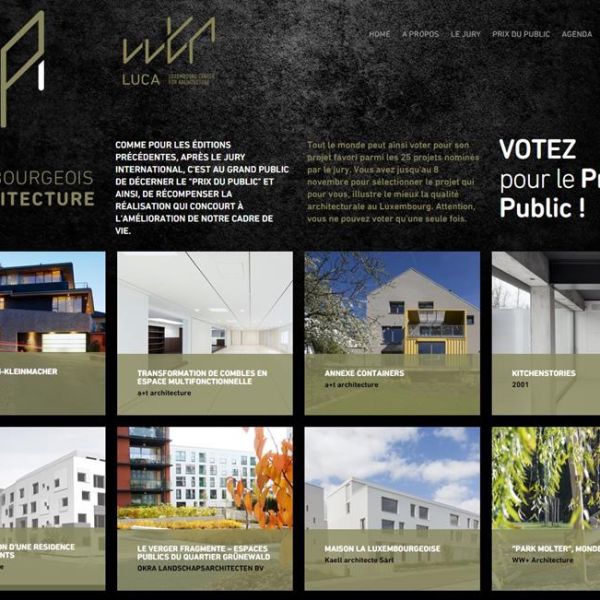 Prix Luxembourgeois d'Architecture 2015 : Votez pour le Prix du Public !
