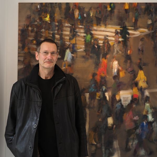 Le peintre britannique Simon Nicholas à la galerie Clairefontaine : Cris et chuchotements chromatiques
