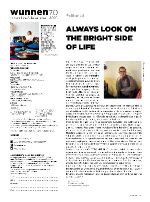 Wunnen 70 - Editorial : Always look on the bright side of life